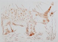 Album Rhinoceros 1968 (Early) Endangered Species Limited Edition Print by Salvador Dali - 2 Album Rhinoceros 1968 (Early) Endangered Species Limited Edition Print by Salvador Dali - 2