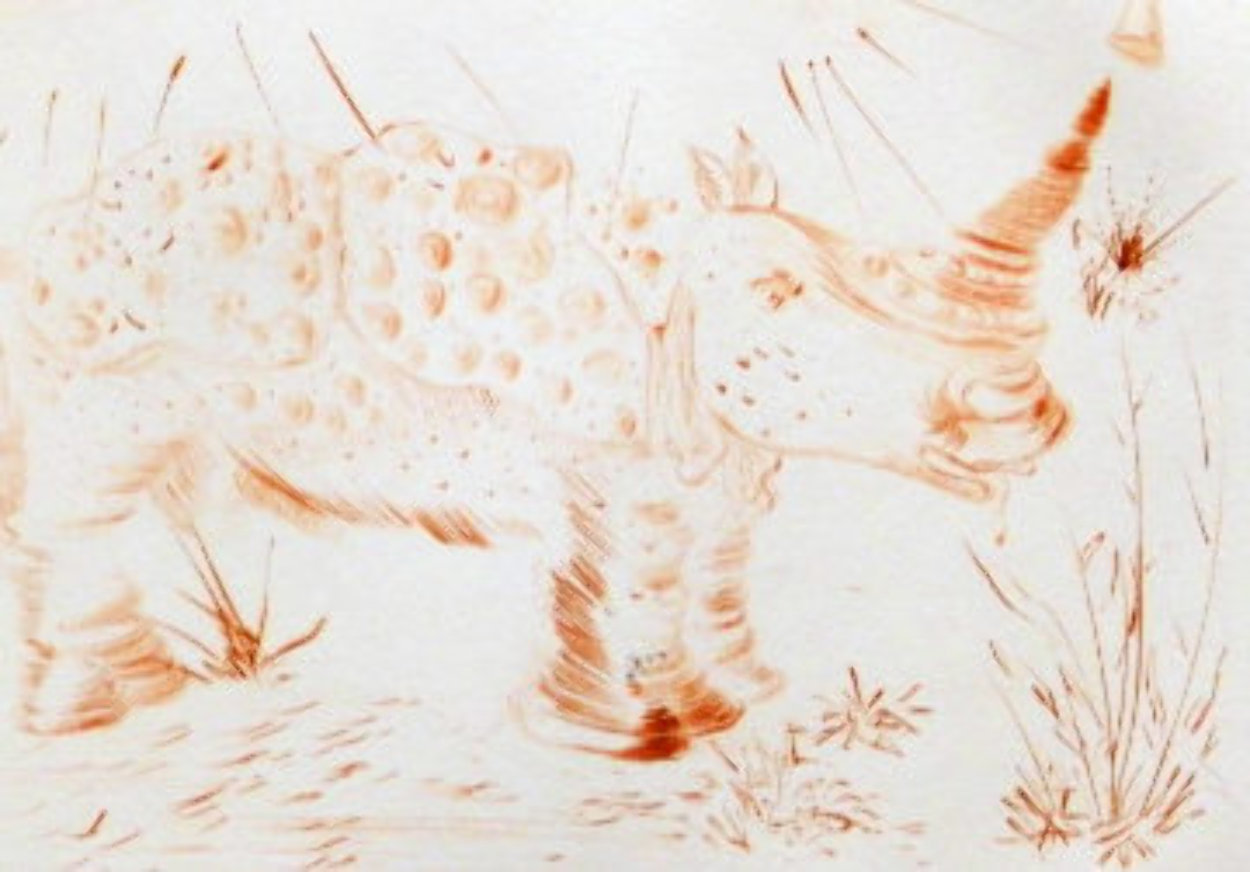 Album Rhinoceros 1968 (Early) Endangered Species Limited Edition Print by Salvador Dali