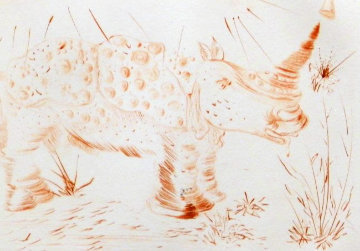 Album Rhinoceros 1968 (Early) Endangered Species Limited Edition Print - Salvador Dali