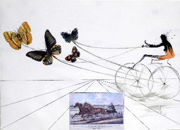 Currier & Ives: American Trotting Horse No. 1 1971 Limited Edition Print - Salvador Dali Currier & Ives: American Trotting Horse No. 1 1971 Limited Edition Print - Salvador Dali