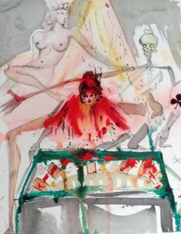 From the Carmen Suite: Cards Foretell Carmen's Death 1970 HS (Early) Limited Edition Print - Salvador Dali