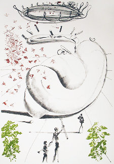 Moscas AP 1973 Limited Edition Print - Salvador Dali Moscas AP 1973 Limited Edition Print - Salvador Dali