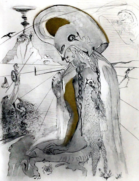 Athena 1963 (Early) Limited Edition Print by Salvador Dali
