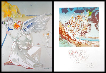 Hommage a Homere, Suite of 2 Etchings 1977 Limited Edition Print - Salvador Dali Hommage a Homere, Suite of 2 Etchings 1977 Limited Edition Print - Salvador Dali