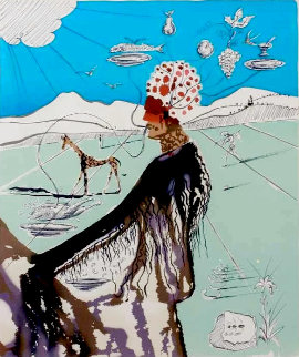 Earth Goddess (The Chef) 1980 Limited Edition Print - Salvador Dali