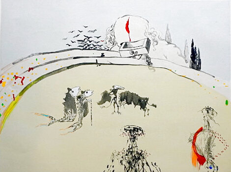 Tauramachie Surrealiste Bullfight With Drawers 1970 - Early Limited Edition Print - Salvador Dali