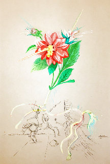Flora Dalinae: Dahlia Unicornis 1968 Limited Edition Print - Salvador Dali Flora Dalinae: Dahlia Unicornis 1968 Limited Edition Print - Salvador Dali