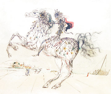 Equestrian 1975 Limited Edition Print - Salvador Dali Equestrian 1975 Limited Edition Print - Salvador Dali