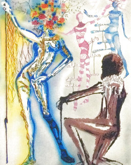 Fashion Designer: The Ballet of Flowers 1980 Limited Edition Print - Salvador Dali Fashion Designer: The Ballet of Flowers 1980 Limited Edition Print - Salvador Dali