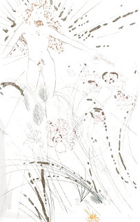 Beloved Feeds Amongst the Lillies 1969 (Early) Limited Edition Print - Salvador Dali Beloved Feeds Amongst the Lillies 1969 (Early) Limited Edition Print - Salvador Dali
