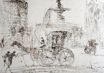 New York City Plaza 1964 (Early) Limited Edition Print - Salvador Dali New York City Plaza 1964 (Early) Limited Edition Print - Salvador Dali