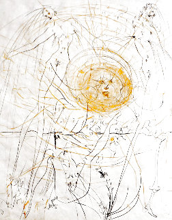 Hippies: The Sun 1969 (Early) Limited Edition Print - Salvador Dali Hippies: The Sun 1969 (Early) Limited Edition Print - Salvador Dali