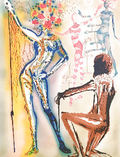 Fashion Designer: The Ballet of Flowers/Coutuier 1980 Limited Edition Print - Salvador Dali Fashion Designer: The Ballet of Flowers/Coutuier 1980 Limited Edition Print - Salvador Dali