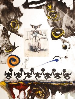 Surrealistic Gastronomy 1971 Limited Edition Print - Salvador Dali Surrealistic Gastronomy 1971 Limited Edition Print - Salvador Dali