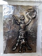 Don Quixote Silver Bas Relief Sculpture 27x34 Sculpture by Salvador Dali - 1