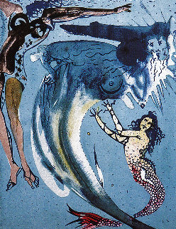 Hans Christian Anderson Tales: Little Mermaid 1966 Limited Edition Print - Salvador Dali Hans Christian Anderson Tales: Little Mermaid 1966 Limited Edition Print - Salvador Dali