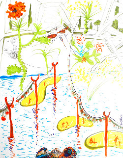 Imaginations And Objects of the Future, Biological Garden 1975 Limited Edition Print - Salvador Dali Imaginations And Objects of the Future, Biological Garden 1975 Limited Edition Print - Salvador Dali