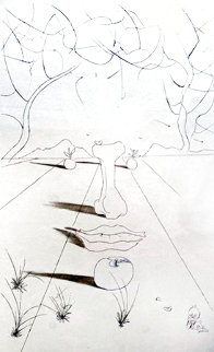 Visage Surrealiste (Aurelia) 1972 Limited Edition Print - Salvador Dali Visage Surrealiste (Aurelia) 1972 Limited Edition Print - Salvador Dali