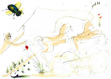 Fables: Le Bestiaire De La Fontaine: Le Coche Et Le Mouche 1974 Limited Edition Print - Salvador Dali Fables: Le Bestiaire De La Fontaine: Le Coche Et Le Mouche 1974 Limited Edition Print - Salvador Dali