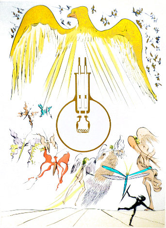 Great Inventions Suite: l'ampoule Incandescence Light Bulb 1975 Limited Edition Print - Salvador Dali
