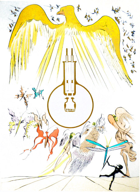 Great Inventions Suite: l'ampoule Incandescence Light Bulb 1975 Limited Edition Print by Salvador Dali