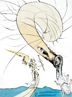 After 50 Years of Surrealism: Freud With Snail Head 1974 Limited Edition Print - Salvador Dali After 50 Years of Surrealism: Freud With Snail Head 1974 Limited Edition Print - Salvador Dali