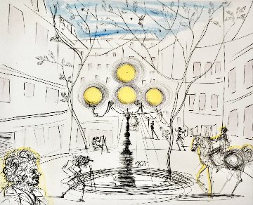 Place Furstenberg 1971 - Paris, France Limited Edition Print - Salvador Dali Place Furstenberg 1971 - Paris, France Limited Edition Print - Salvador Dali