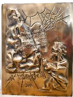 Ten Commandments Gold Sculpture 1979 25 in Sculpture by Salvador Dali - 1