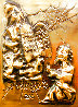 Ten Commandments Gold Bas Relief Sculpture 1979 25 in Sculpture by Salvador Dali - 3