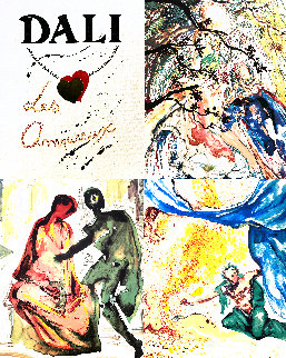 Les Amoureux - Framed Suite of 3 1979 Limited Edition Print - Salvador Dali