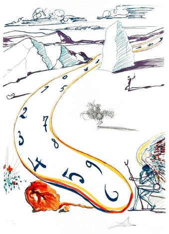 Imaginations and Objects: Melting Space Time 1975 Limited Edition Print - Salvador Dali