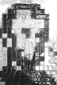 Lincoln in Dalivision Sterling Silver Wall Sculpture 1976 15 in Sculpture - Salvador Dali Lincoln in Dalivision Sterling Silver Wall Sculpture 1976 15 in Sculpture - Salvador Dali