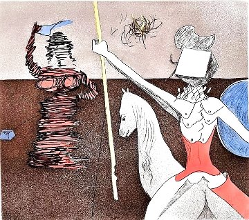 Off To Battle 1980 Limited Edition Print - Salvador Dali