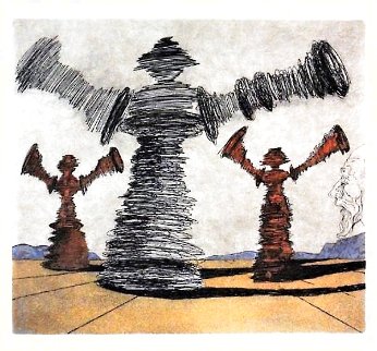 Spinning Man 1981 Limited Edition Print - Salvador Dali Spinning Man 1981 Limited Edition Print - Salvador Dali