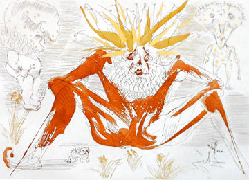 Le Fou 1965 Limited Edition Print - Salvador Dali Le Fou 1965 Limited Edition Print - Salvador Dali