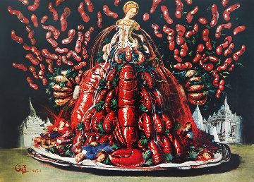 Les Cannibalismes De L’automne 1977 Limited Edition Print - Salvador Dali Les Cannibalismes De L’automne 1977 Limited Edition Print - Salvador Dali