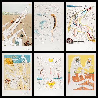 Conquest of Cosmos 1, Suite of 6 Etchings 1974 Limited Edition Print - Salvador Dali Conquest of Cosmos 1, Suite of 6 Etchings 1974 Limited Edition Print - Salvador Dali