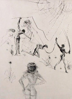 La Venus Aux Fourrures the Negresses 1968 Limited Edition Print - Salvador Dali La Venus Aux Fourrures the Negresses 1968 Limited Edition Print - Salvador Dali