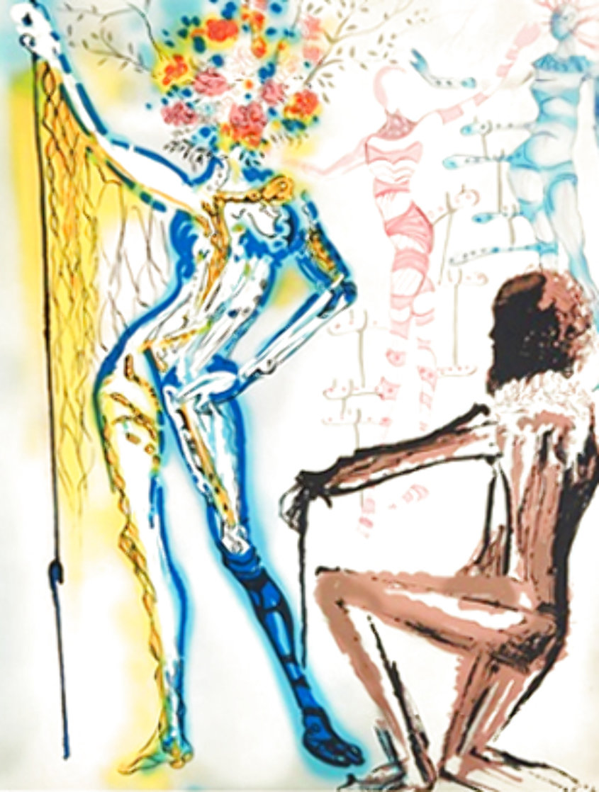 Fashion Designer: Ballet of Flowers / Coutuier Limited Edition Print by Salvador Dali