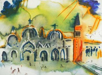 La place Saint-Marc à Venise EA 1978 Limited Edition Print - Salvador Dali La place Saint-Marc à Venise EA 1978 Limited Edition Print - Salvador Dali