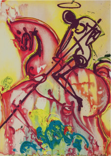 Dalinean Horse Suite: St. George And the Dragon 1983 Limited Edition Print - Salvador Dali Dalinean Horse Suite: St. George And the Dragon 1983 Limited Edition Print - Salvador Dali
