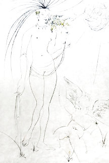 Hommage a Albrecht Durer Venus and Cupid 1971 (Early) Limited Edition Print - Salvador Dali Hommage a Albrecht Durer Venus and Cupid 1971 (Early) Limited Edition Print - Salvador Dali