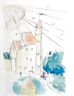 Chateau De Vascoeil 1973 Limited Edition Print - Salvador Dali Chateau De Vascoeil 1973 Limited Edition Print - Salvador Dali