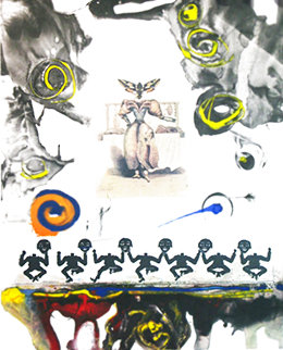 Memories of Surrealism Surrealist Gastronomy  Unique Trial Proof 1971 Works on Paper (not prints) - Salvador Dali