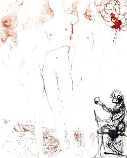 Judgement of Paris 1963 (Early) Limited Edition Print - Salvador Dali Judgement of Paris 1963 (Early) Limited Edition Print - Salvador Dali