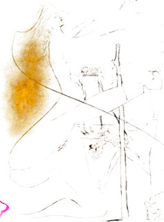 La Femme a La Bequille 1968 (Early) Limited Edition Print - Salvador Dali La Femme a La Bequille 1968 (Early) Limited Edition Print - Salvador Dali