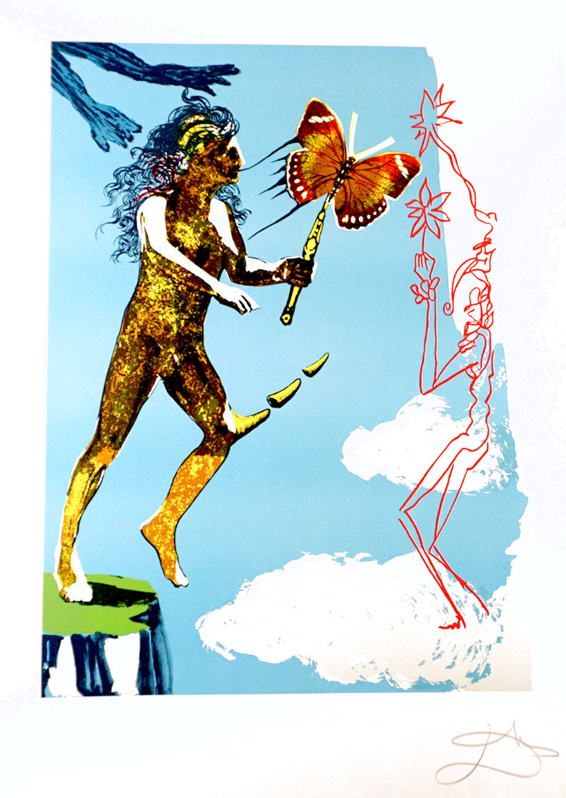 Magic Butterfly & the Dream Release of the Psychic Spirit Limited Edition Print by Salvador Dali Magic Butterfly & the Dream Release of the Psychic Spirit Limited Edition Print by Salvador Dali