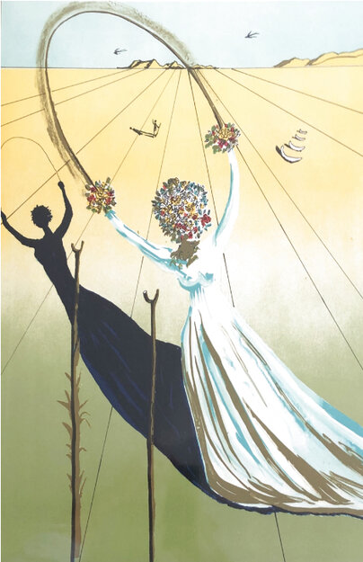 Dream Passage w/ Portfolio 1979 HS in Portfolio Limited Edition Print - Salvador Dali
