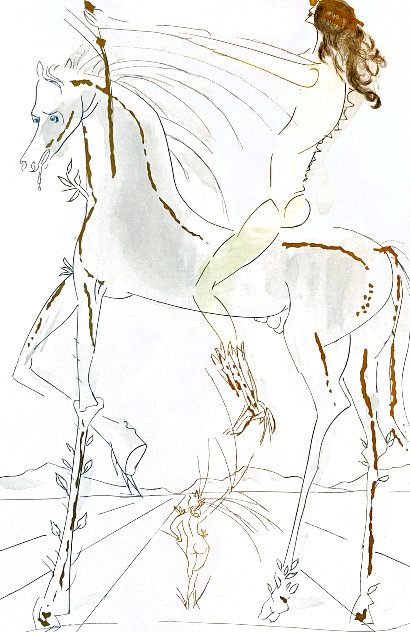 Nude on Horseback EA 1987 HS Limited Edition Print by Salvador Dali