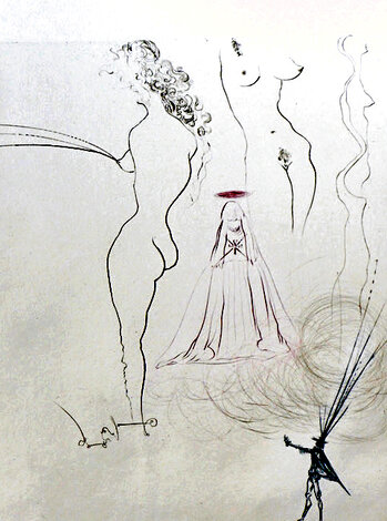 Femmes Surrealiste - Surrealistic Woman 1974 Hs Limited Edition Print - Salvador Dali